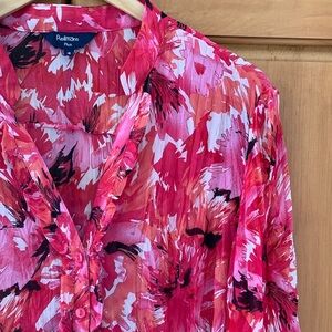 Reitmans Vibrant Pink Blouse 18